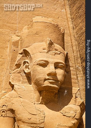 
                Tempel, Statue, Ramses                   