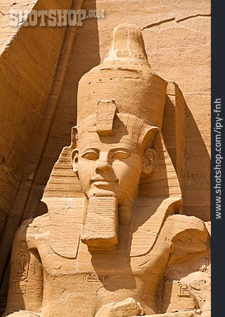 
                Tempel, Statue, Ramses                   