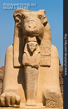 
                Skulptur, Pharao, Karnak-tempel                   