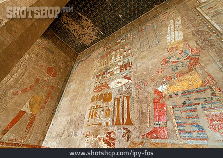 
                Tempel, Wandmalerei, Hatschepsut                   