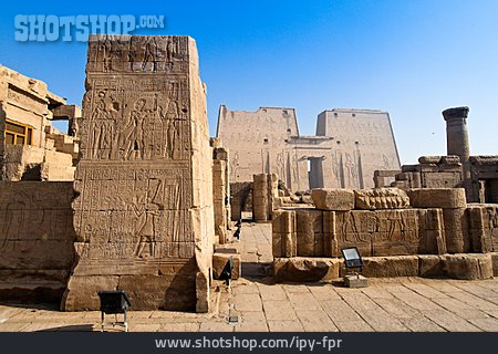 
                Archäologie, Tempel, Edfu                   
