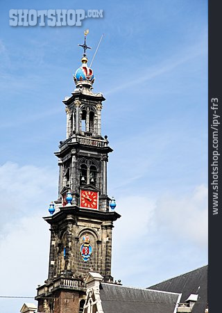 
                Krone, Kirchturm, Westerkerk                   