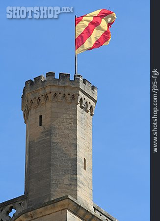 
                Schloss, Turm, Uzès                   