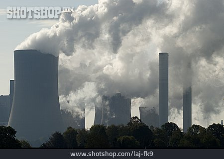 
                Umweltverschmutzung, Abgase, Braunkohlekraftwerk, Emission                   
