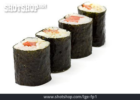 
                In Einer Reihe, Sushi, Hoso-maki                   