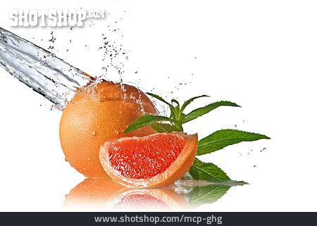 
                Obst, Wasserstrahl, Grapefruit                   