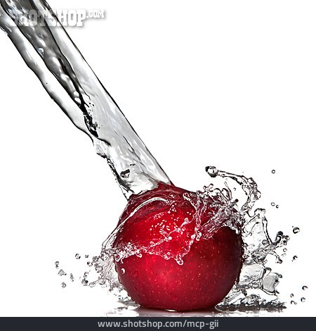 
                Apfel, Wasserstrahl                   