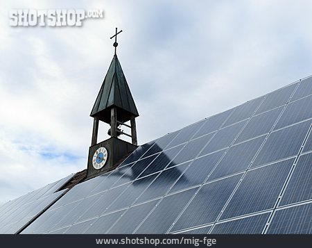 
                Photovoltaik, Solaranlage, Kirchendach                   