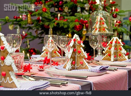 
                Weihnachten, Tischdekoration, Festlich, Weihnachtsessen                   