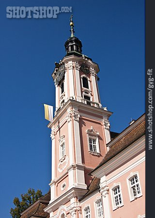 
                Kirchturm, Wallfahrtskirche, Birnau                   