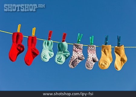 
                Socken, Wäscheleine                   