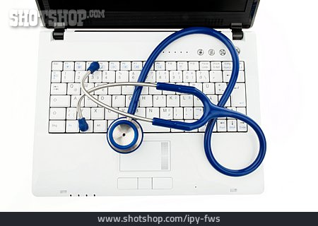 
                Laptop, Stethoskop                   
