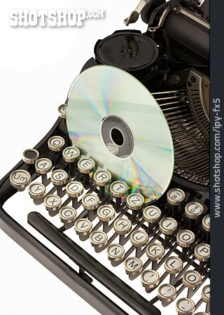 
                Schreibmaschine, Cd, Datenspeicherung                   