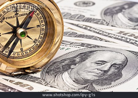 
                Kompass, Spekulieren, Dollarkurs                   