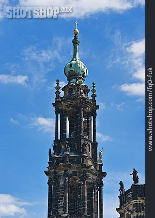 
                Kirchturm, Dresden, Hofkirche                   