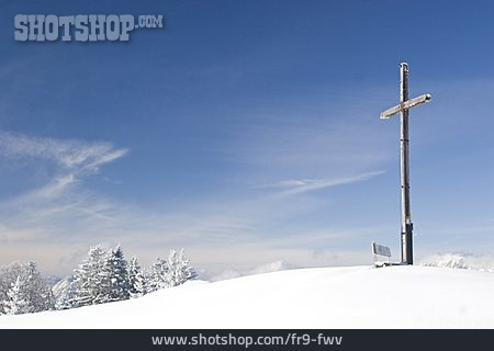 
                Gipfelkreuz, Bayerische Alpen                   