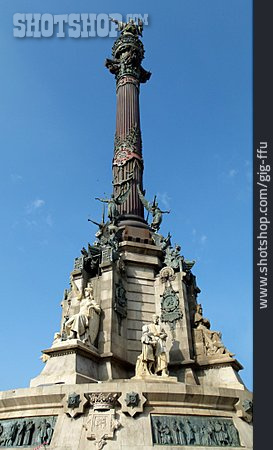 
                Barcelona, Kolumbus Statue, Christoph Kolumbus                   