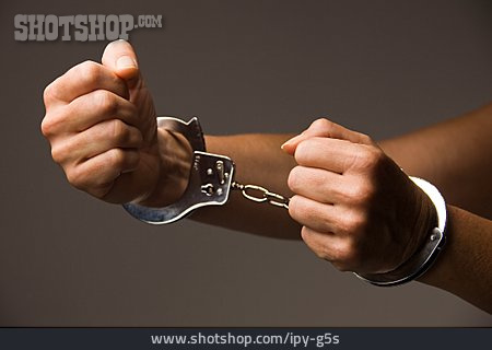 
                Kriminalität, Handschelle, Verhaftet                   