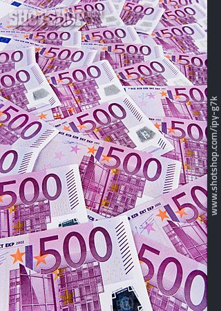 
                Euro, Banknote, Geldhaufen                   