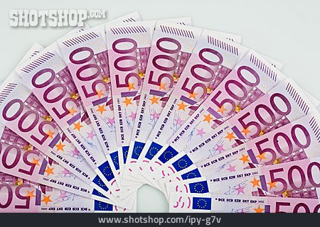 
                Geldschein, Banknote, 500 Euro                   