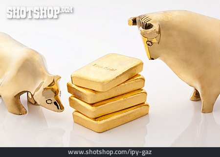 
                Gold, Goldbarren, Goldener Bulle                   
