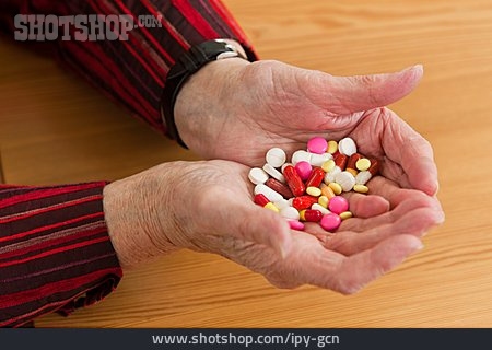 
                Seniorin, Hand, Tablette                   