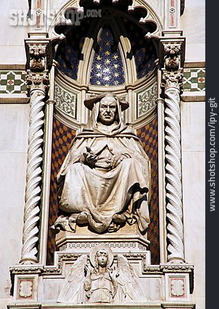 
                Statue, Papst, Florenz, Santa Maria Del Fiore                   