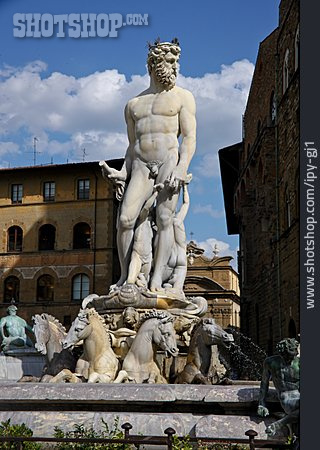 
                Statue, Florenz, Fontana Del Nettuno                   