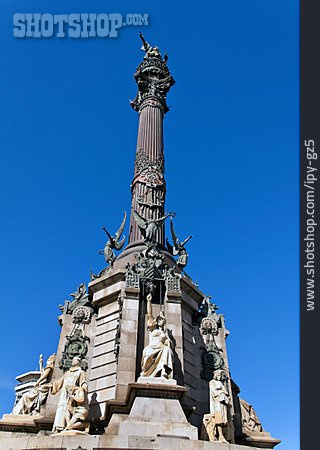 
                Denkmal, Barcelona, Kolumbus Statue                   