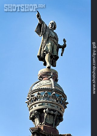 
                Barcelona, Kolumbus Statue, Christoph Kolumbus                   