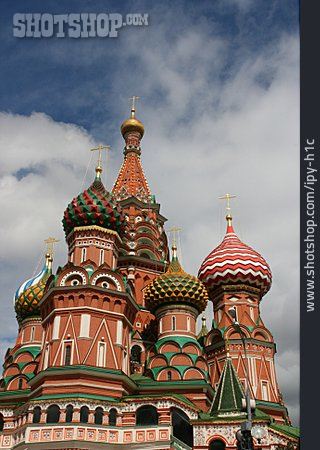 
                Wahrzeichen, Moskau, Basilius-kathedrale                   