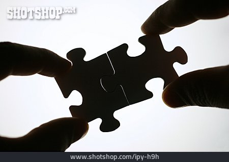 
                Teamarbeit, Puzzleteil, Zusammenpassen                   