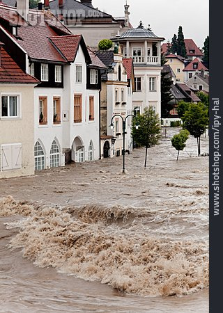 
                überschwemmung, Hochwasser, Steyr                   