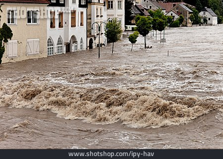 
                Hochwasser, überflutet, Steyr                   