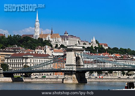 
                Stadtansicht, Budapest, Kettenbrücke                   