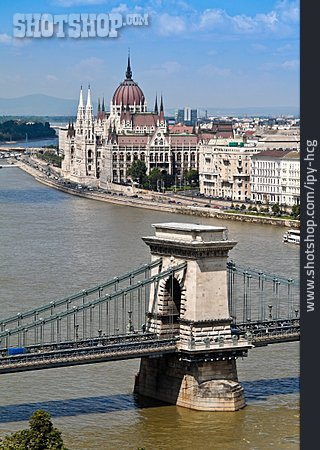 
                Stadtansicht, Budapest, Kettenbrücke                   