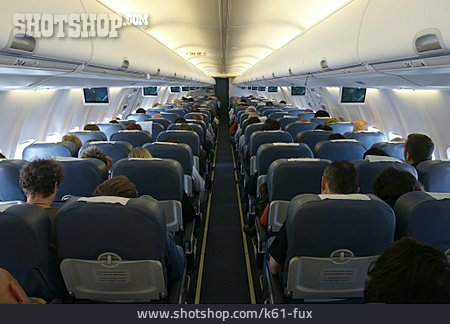 
                Flugzeug, Sitzreihe, Passagiere                   