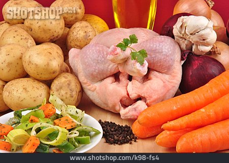 
                Gemüse, Gewürze & Zutaten, Huhn                   