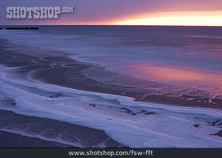 
                Sonnenuntergang, Strand, Nordsee                   