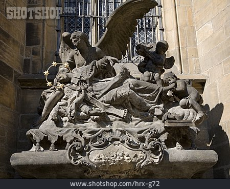 
                Heiligenstatue, Veitsdom, Johannes Nepomuk                   
