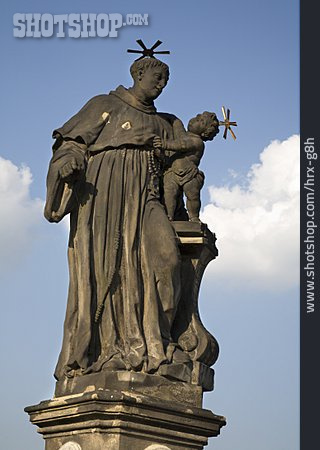 
                Heiligenstatue, Karlsbrücke, Antonius Von Padua                   