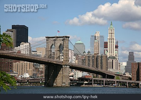 
                Stadtansicht, New York, Brooklyn Bridge                   