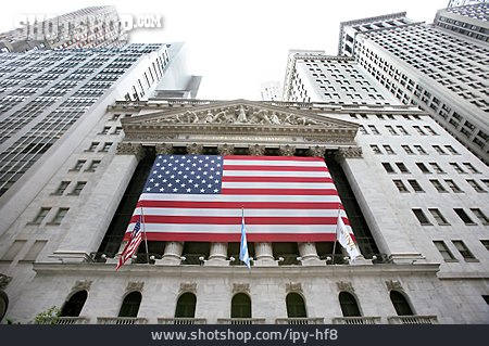 
                Flagge, New York, Wall Street, New York Stock Exchange                   