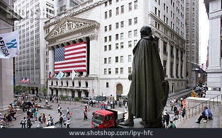 
                New York, Wall Street, George Washington, New York Stock Exchange                   