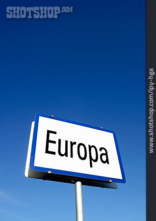 
                Verkehrsschild, Europa, Eu                   