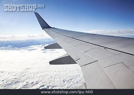 
                Flugzeug, Wolkendecke, über Den Wolken, Tragfläche                   
