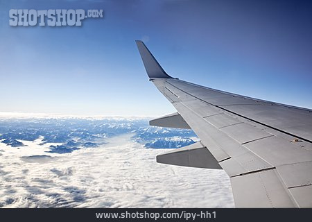 
                Flugzeug, über Den Wolken, Tragfläche                   