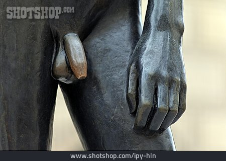 
                Bronzestatue, Penis                   