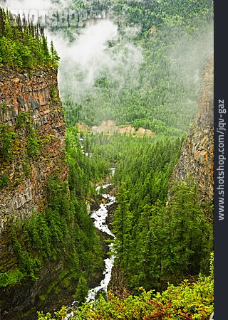 
                Canyon, Wells Gray Provincial Park, Spahats Creek Falls                   