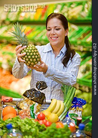 
                Woman, Buyer, Fruit Shopping                   